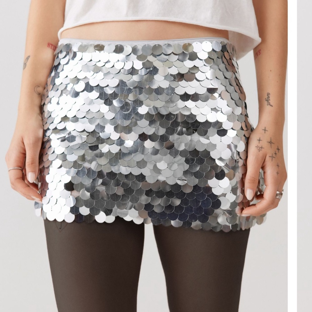Urban Outfitters Sequin Mini Skirt NWT